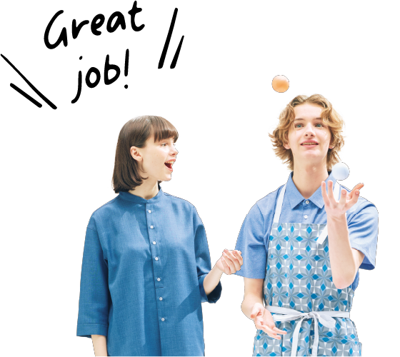 楽しそうに会話している若者