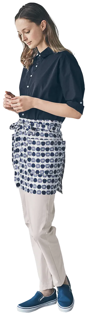 ユニフォームを着たスタッフ