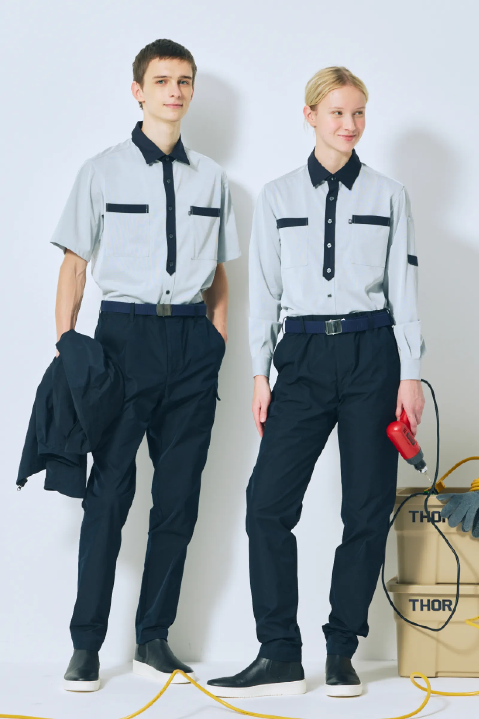 hands-onのユニフォームを着ているスタッフ